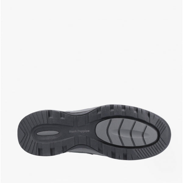 Hush Puppies JASPER Mens Leather Slip On Shoes Navy