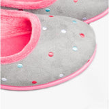 Sleepers ISLA Womens Full Slippers Grey/Fuchsia