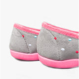 Sleepers ISLA Womens Full Slippers Grey/Fuchsia