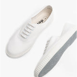 DEK R6301SR Mens Canvas Lace Up Shoes White