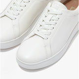 FitFlop RALLY Womens Leather Trainers Urban White