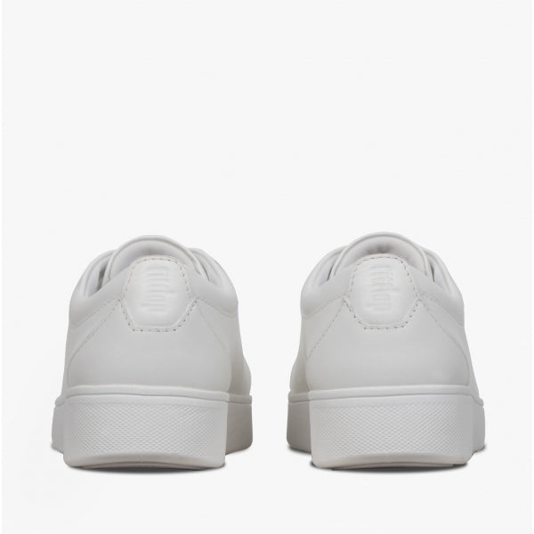 FitFlop RALLY Womens Leather Trainers Urban White