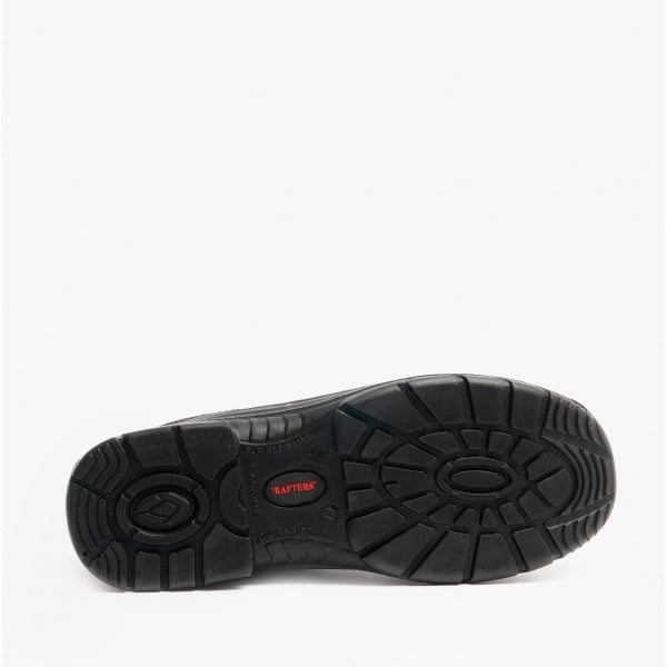 Grafters M9548A Mens Leather Super Wide Chukka Safety Boots Black