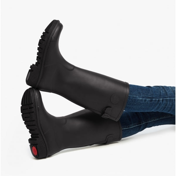 FitFlop WONDERWELLY TALL Womens Rubber Wellington Boots All Black