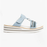 Rieker V02M6-10 Womens Sandals Blue