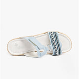 Rieker V02M6-10 Womens Sandals Blue