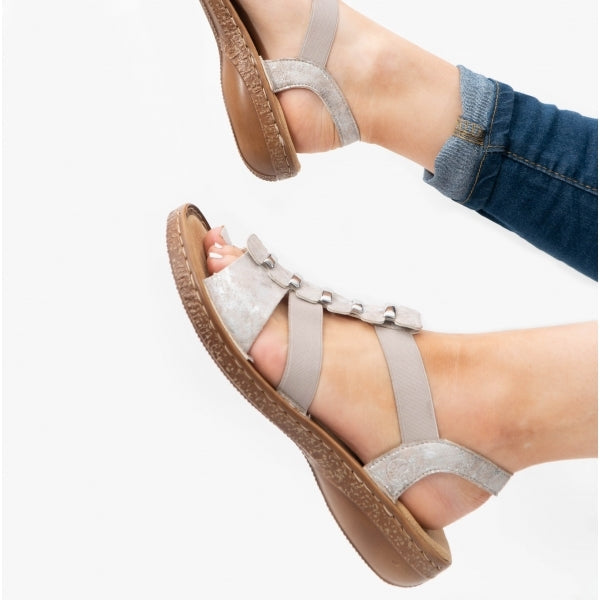 Rieker 62850-90 Womens Sandals Rose