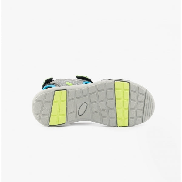 Hush Puppies MARIO Kids Touch Fasten Sandals Grey