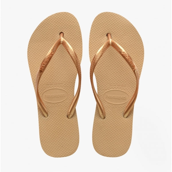 Havaianas HAV SLIM FLATFORM Womens Flip Flops Golden