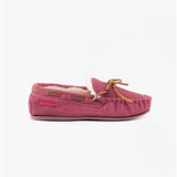 Hush Puppies ADDISON Girls Suede Moccasin Slippers Pink