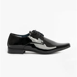 Goor MORGAN Mens Pointed Toe Dress Shoes Black Patent