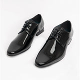 Goor MORGAN Mens Pointed Toe Dress Shoes Black Patent