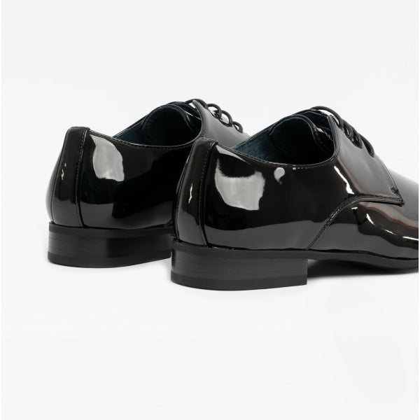 Goor MORGAN Mens Pointed Toe Dress Shoes Black Patent