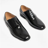 Goor ROONEY Mens Patent Dress Shoes Black