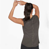 Skechers W1TT128/BLK DIAMOND WASH HATHA V-NECK Womens Tank Bold Black