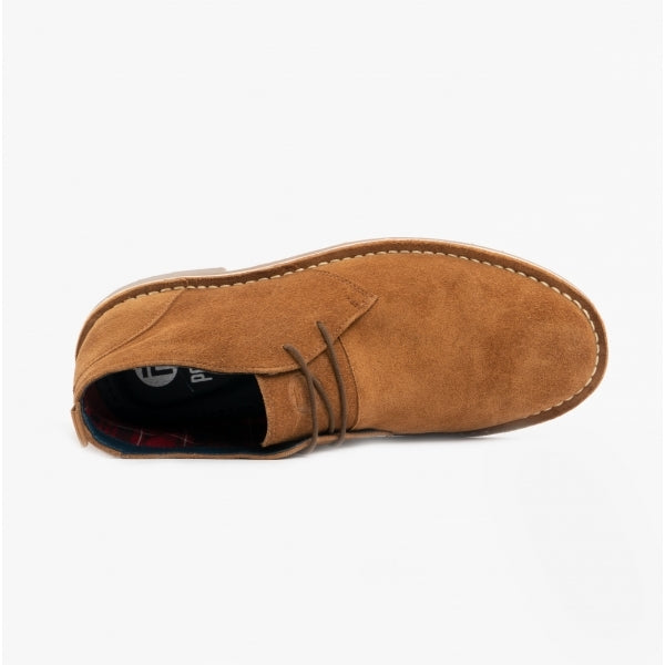 Popps VESPA Unisex Desert Boots Cognac