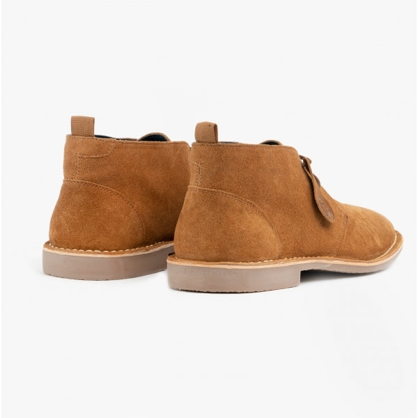 Popps VESPA Unisex Desert Boots Cognac