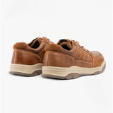 Hush Puppies FINLEY Mens Leather Casual Shoes Tan