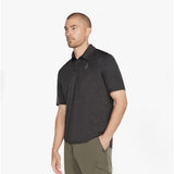Skechers M1TO57/BKCC ON THE ROAD Mens Polo Shirt Black/Charcoal