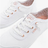 Skechers 33492/WHT BOBS B CUTE Womens Canvas Slip On Trainers White