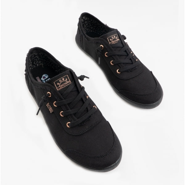 Skechers 33492/BBK BOBS B CUTE Womens Slip-On Trainers Black