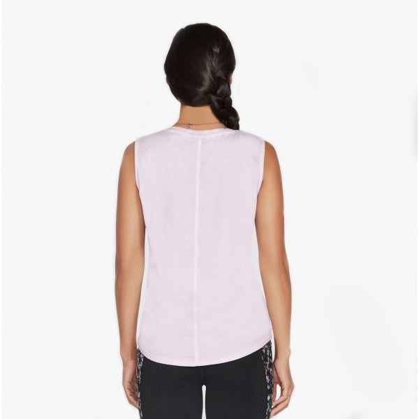 Skechers W1TT128/PRLV DIAMOND WASH HATHA V-NECK TANK Orchid Hush