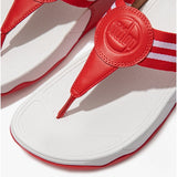 FitFlop WALKSTAR Womens Wide Fit Toe Post Sandals Red