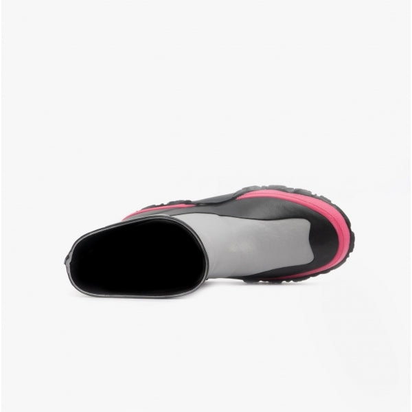 Muck Boots FORAGER KIDS Rubber Wellington Boots Grey/Pink