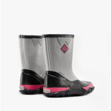 Muck Boots FORAGER KIDS Rubber Wellington Boots Grey/Pink