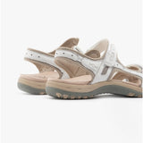 Free Spirit FRISCO Womens Leather Touch Fasten Sandals White