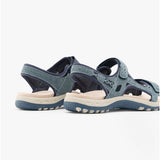 Free Spirit FRISCO Womens Leather Touch Fasten Sandals Navy