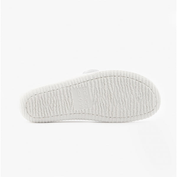 Rohde 1940 Womens Leather Mule Sandals White