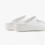 Rohde 1940 Womens Leather Mule Sandals White