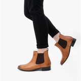 Shuperb PIPPA Womens Leather Chelsea Boots Tan