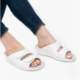 Rohde 1940 Womens Leather Mule Sandals White