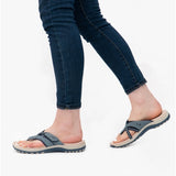 Free Spirit JULIET Womens Toe Post Sandals Navy