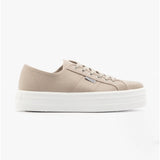 Victoria BARCELONA Womens Platform Canvas Trainers Beige