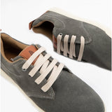 Hush Puppies MICHAEL Mens Leather Lace-Up Shoes Grey