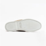 Hush Puppies HATTIE Womens Leather Boat Shoes Grey/Yellow