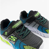 Skechers 400135N/BBLM FLEX-GLOW ELITE Boys Trainers Black/Lime