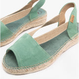 Toni Pons ELLA Womens Suede Espadrille Sandals Mint