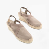 Toni Pons TER Womens Wedge Espadrille Sandals Taupe