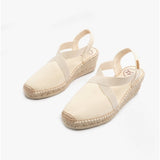 Toni Pons TER Womens Wedge Espadrille Sandals Ecru
