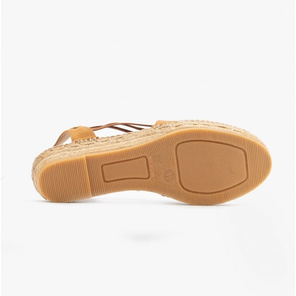 Toni Pons NURIA Womens Suede Espadrille Sandals Tan