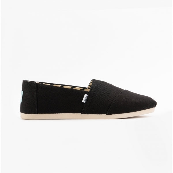 TOMS ALPARGATA Mens Canvas Espadrilles Black/Chevron