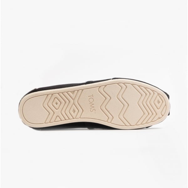 TOMS ALPARGATA Mens Canvas Espadrilles Black/Chevron