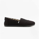 TOMS ALPARGATA Womens Cotton Espadrille Black