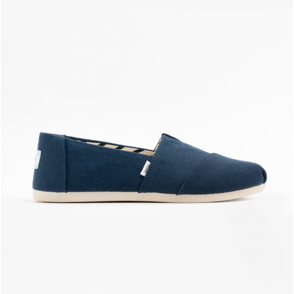 TOMS ALPARGATA Womens Cotton Espadrille Navy