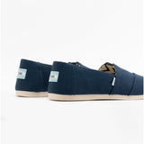 TOMS ALPARGATA Womens Cotton Espadrille Navy