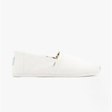 TOMS ALPARGATA Mens Canvas Espadrilles White